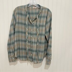 Faherty the Daphne green Plaid Casual Shirt